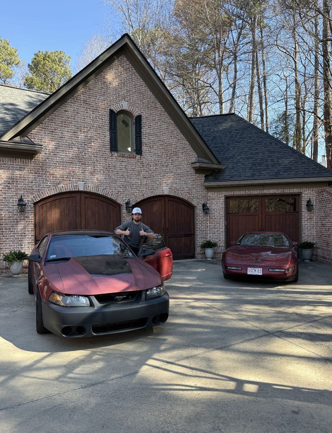 1995 Chevrolet Corvette and 2004 Supercharged Mustang